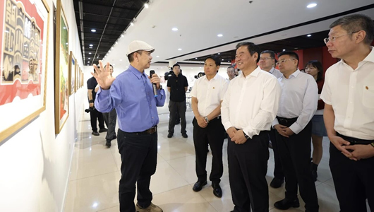 何报翔出席“骐骥拓境·匠心版韵”海峡两岸版画交流展